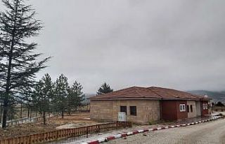 Kurum bahçesini ağaçlarla donattılar