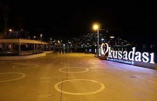 Kuşadası sokağa çıkma kısıtlamasına uydu