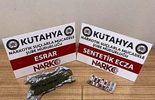 Kütahya’da esrar ve uyuşturucu hap ele geçirildi