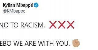 Kylian Mbappe’den Webo’ya destek