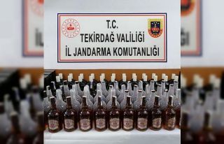 Malkara’da 110 şişe kaçak içki ele geçirildi