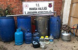 Manisa’da 425 litre sahte içki ele geçirildi