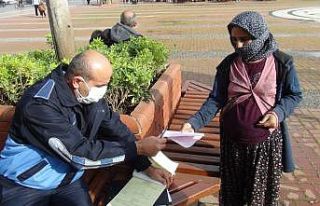 Maskesiz yakalanan hamile dilenci kadın: " 50...