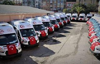 Mersin, 24 yeni ambulansa kavuştu