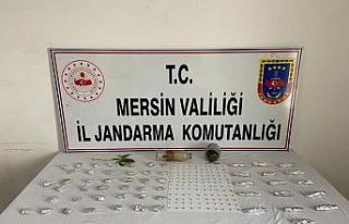 Mersin’de bir kişi çok miktarda uyuşturucu ile...