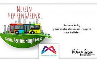 Mersin’de yeni otobüslerin rengi anketle belirlenecek