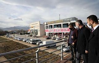 Metal Sanayi Kavşağında çevre düzenlemesi sürüyor
