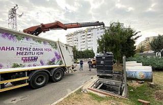 Mezitli’de Covid-19’a karşı robotik kollu konteyner...