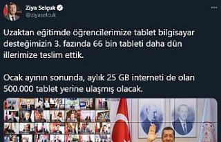 Milli Eğitim Bakanı Selçuk: "Ocak ayının...