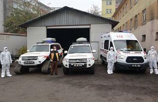 Muş 112 Acil Servis ekipleri kışa hazır