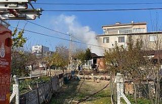 Müstakil evde elektrik kontağından yangın çıktı