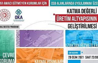 OKA’nın 21 milyon TL bütçeli destek programına...
