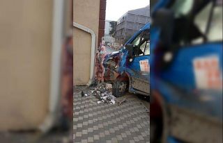 Önce mantar taşa sonra evin duvarına çarptı:...