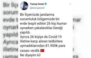 Ordu’da kumar oynayan 26 kişiye 81 bin 900 lira...