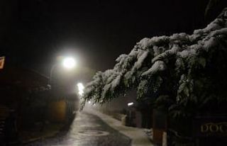 Ordu’ya mevsimin ilk karı düştü, kartpostallık...