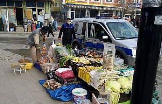 Osmancık’ta kaldırım işgaline belediyeden müdahale