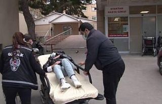 (Özel) Ataşehir’de kaza yapan motosikletli kadının...