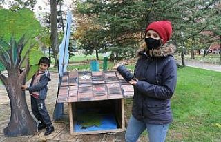 (Özel) Kullanamadıkları dekorları sokak hayvanları...