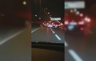 (Özel) TEM Otoyolu’nda “makas” terörü kamerada