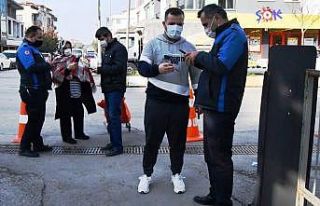 Pazar girişinde HES kodu denetimi