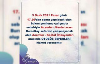 Pazar günü Bursaray kullanacaklar dikkat