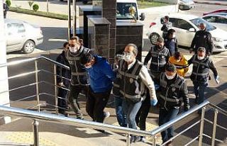 Polise ateş açan suç makinesi gaspçılar adliyeye...