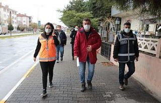 Pozitif vakaların bulunduğu hanelere uyarı yazısı...