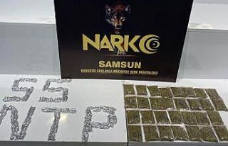 Samsun’da 3 kişi 153 paket bonzai ile yakalandı