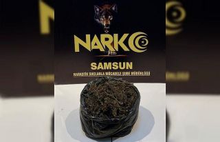 Samsun’da bir evde 1 kilo 311 gram esrar ele geçirildi