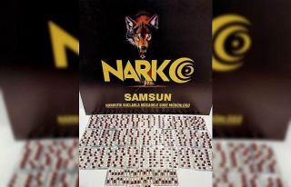 Samsun’da bir evde 506 adet uyuşturucu hap ele...