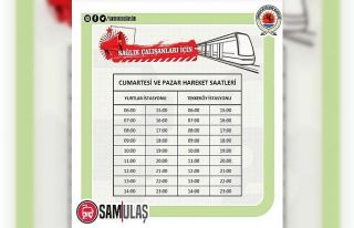 Samsun’da kısıtlamada tramvaylar saat başı çalışacak