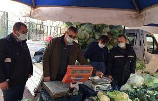 Samsun’da pazarda terazi denetimi