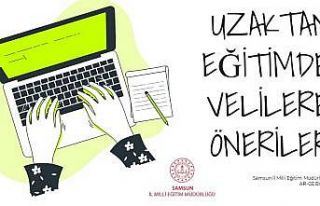 Samsun’da uzaktan eğitim sürecinde velilere de...