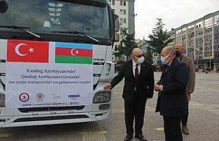 Samsun’dan Karabağ’a bir tır tıbbi yardım
