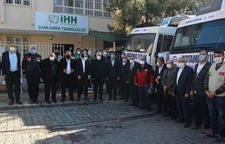 Şanlıurfa’dan Suriye’ye 2 tır yardım malzemesi...