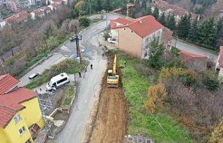 Sarıkorkmaz Mahallesi’nde yeni yol çalışmaları...