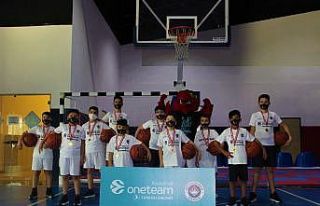 Savaşın çocukları basketbolla güldü