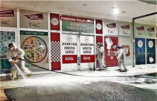 Şehrin dört bir yanı dezenfekte ediliyor