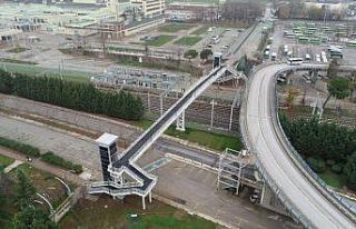 Seka Park Bilim Merkezi yaya üst geçidi tamamlandı