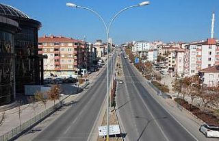 Sessizliğe bürünen Bilecik havadan görüntülendi