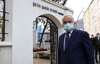 Şeyh Şakir Efendi Türbesi ziyarete açıldı
