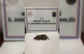 Silifke’de iki şüpheli 30 gram esrar ile yakalandı