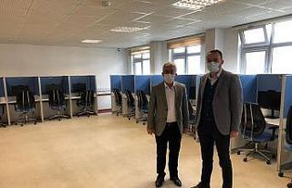 Simav’da e-sınav merkezi açıldı