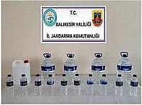 Sındırgı’da 30 litre kaçak içki yakalandı