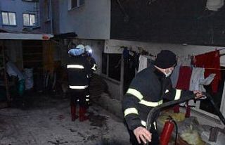 Sinop’ta ev yangını: Kış günü sokakta kaldılar