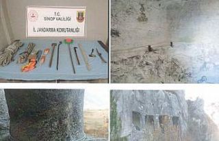 Sinop’ta kaçak kazı yapanlara suçüstü