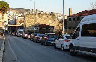 Sinop’ta trafikte yılbaşı yoğunluğu
