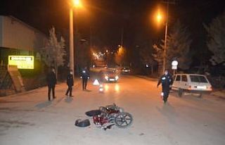 Sipariş götüren kurye kazayı ucuz atlattı