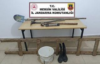 Sit alanında kazı yapan 2 kişi suçüstü yakalandı