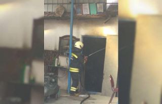 Sobaya dökülen yanıcı madde parlamaya neden oldu:...